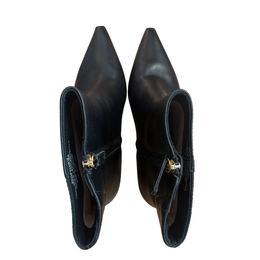 J.Crew new Stevie ankle boots in leather black size‎ 5.5